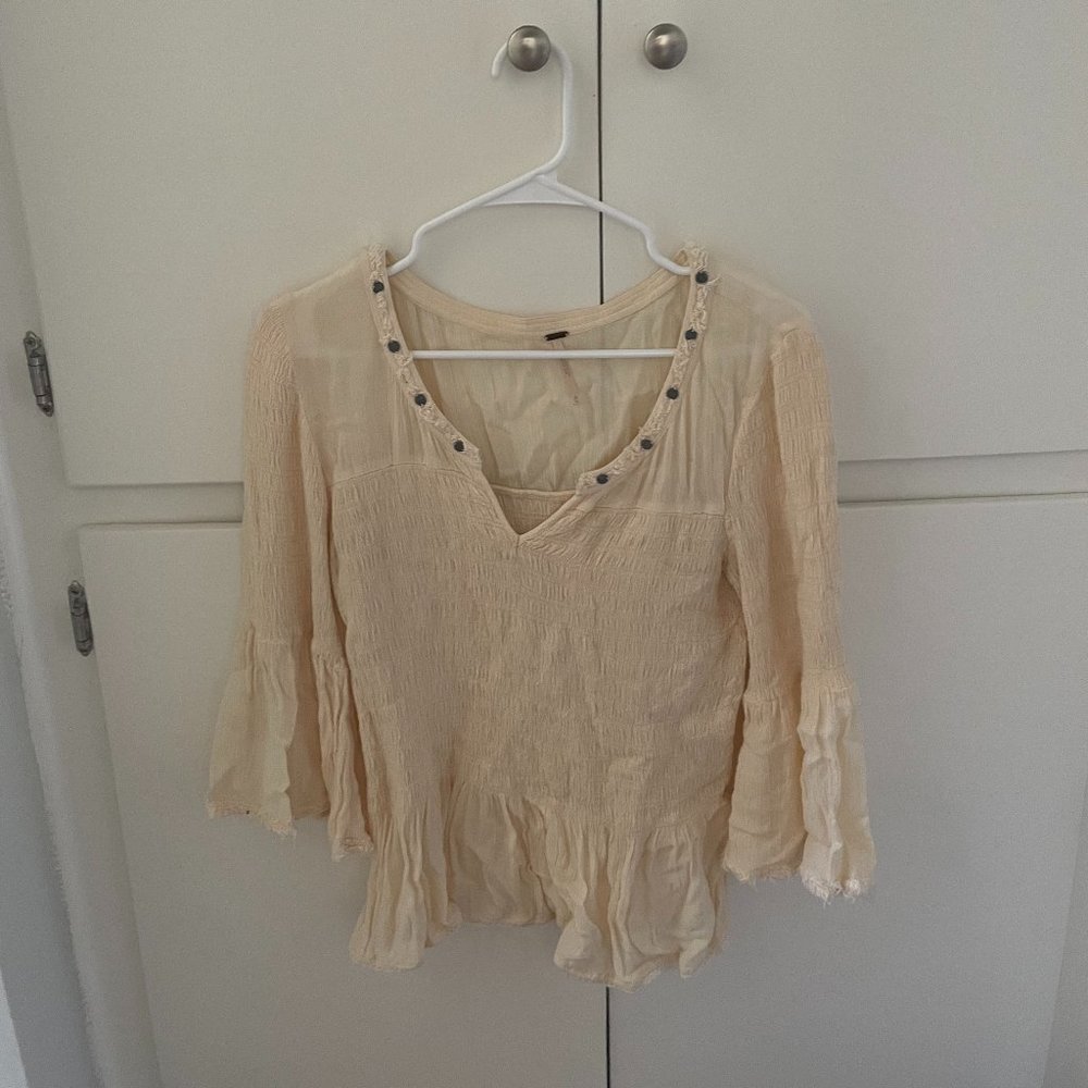 Boho Sleeved Free People Blouse
